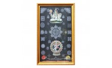 กรอบรูปผ้ายันต์ใส่กรอบเพื่อบูชา